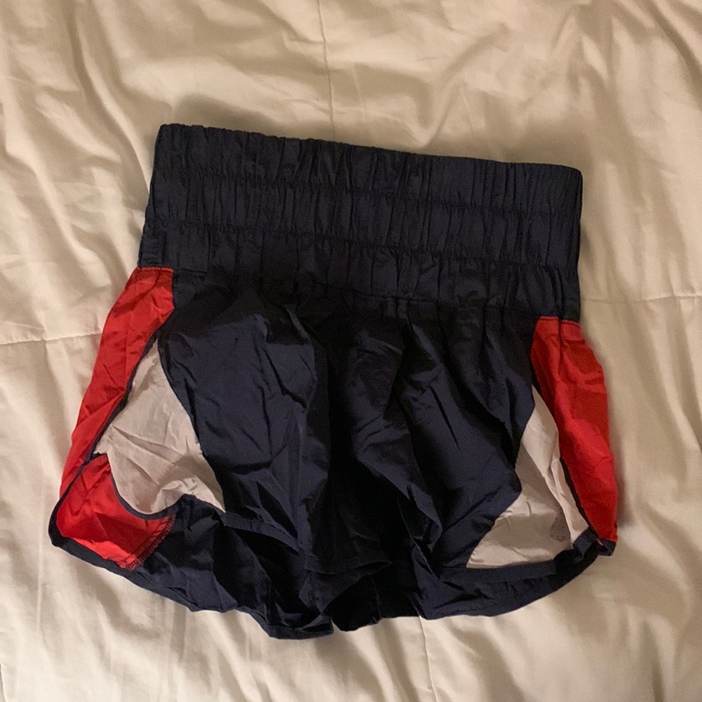 Free People Movement The Way Home Navy and Red Shorts - Size S
